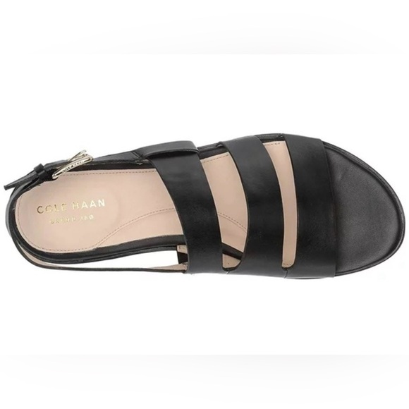 Cole Haan Anela Grand Black Leather Strappy Sandals Sz 7 EUC - Picture 4 of 16